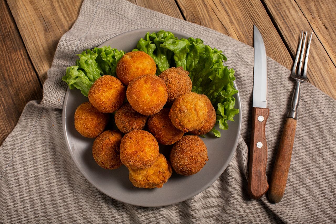 Вкусные жареные крокеты Вкусные жареные крокеты