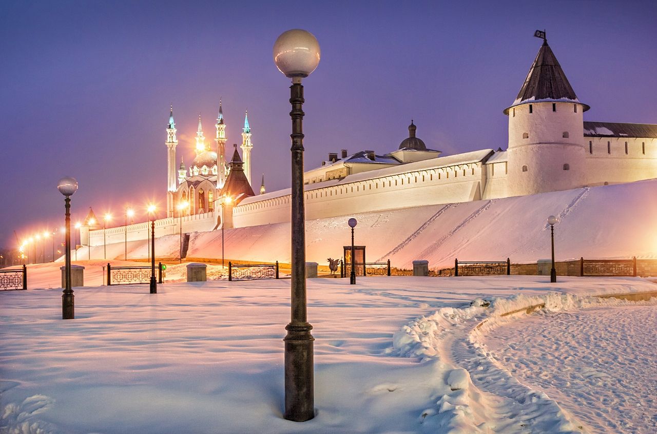 Казанский Кремль зимой Казанский Кремль зимой